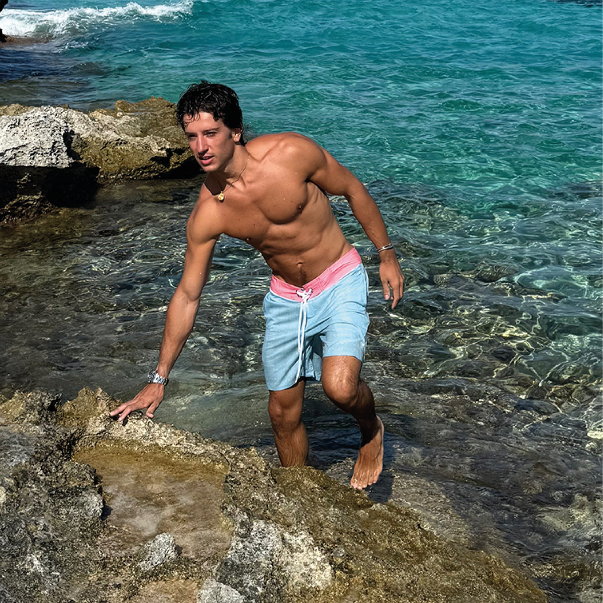 LISBON BOARDSHORT SKY BLUE