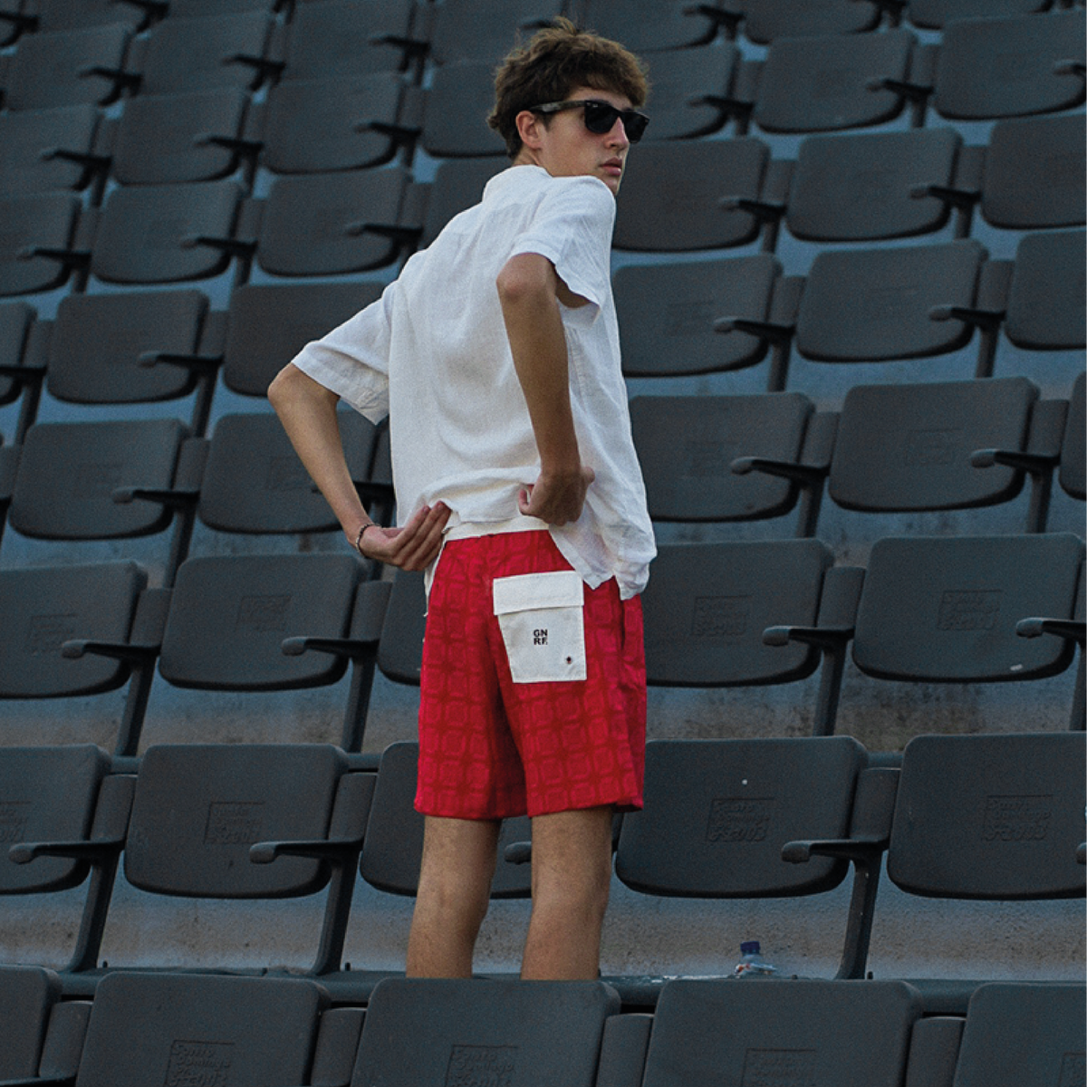 MONACO BOARDSHORT RED