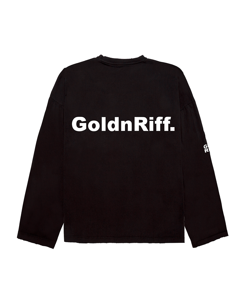 CAMISETA MANGA LARGA NEGRA GOTHAM