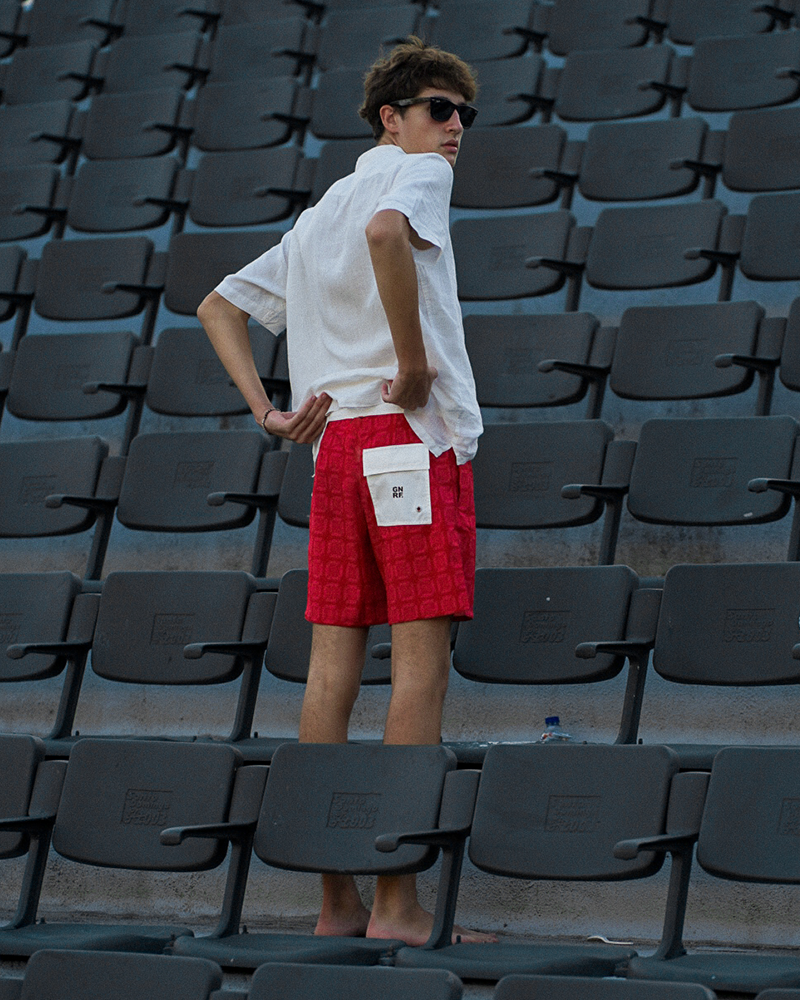 MONACO BOARDSHORT RED