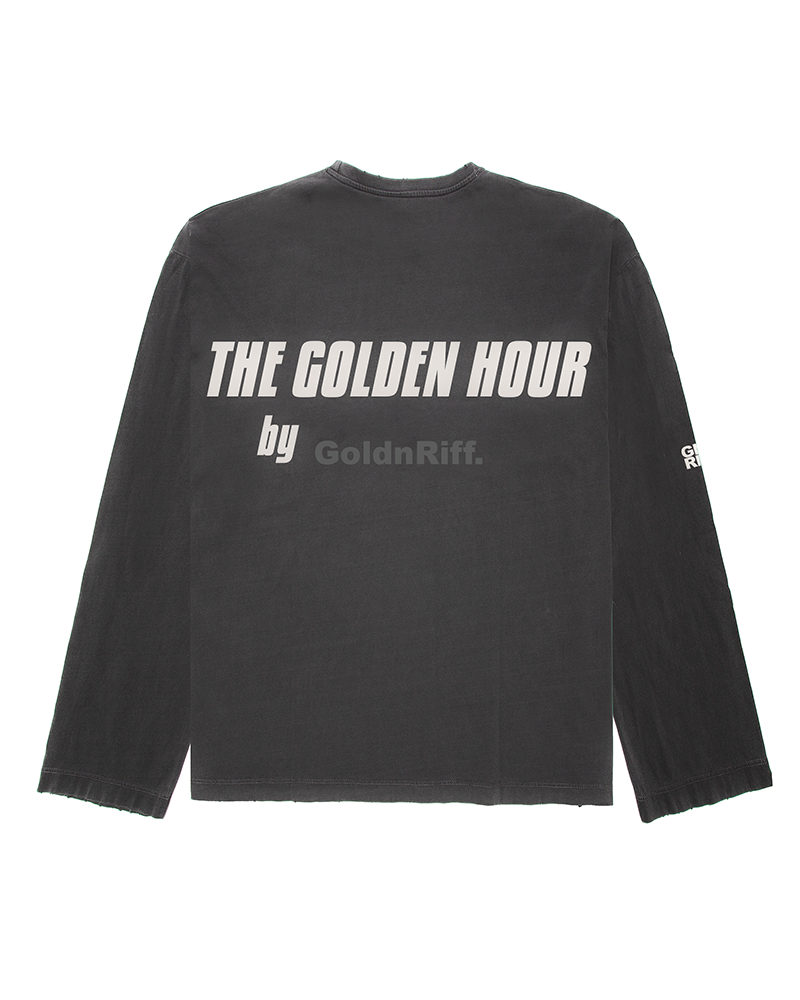 CAMISETA MANGA LARGA GRIS GOLD