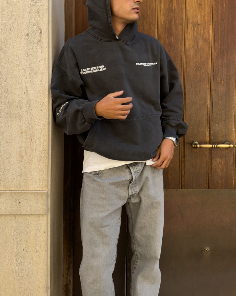 NEIGHBORHOOD HOODIE GRAPHITE