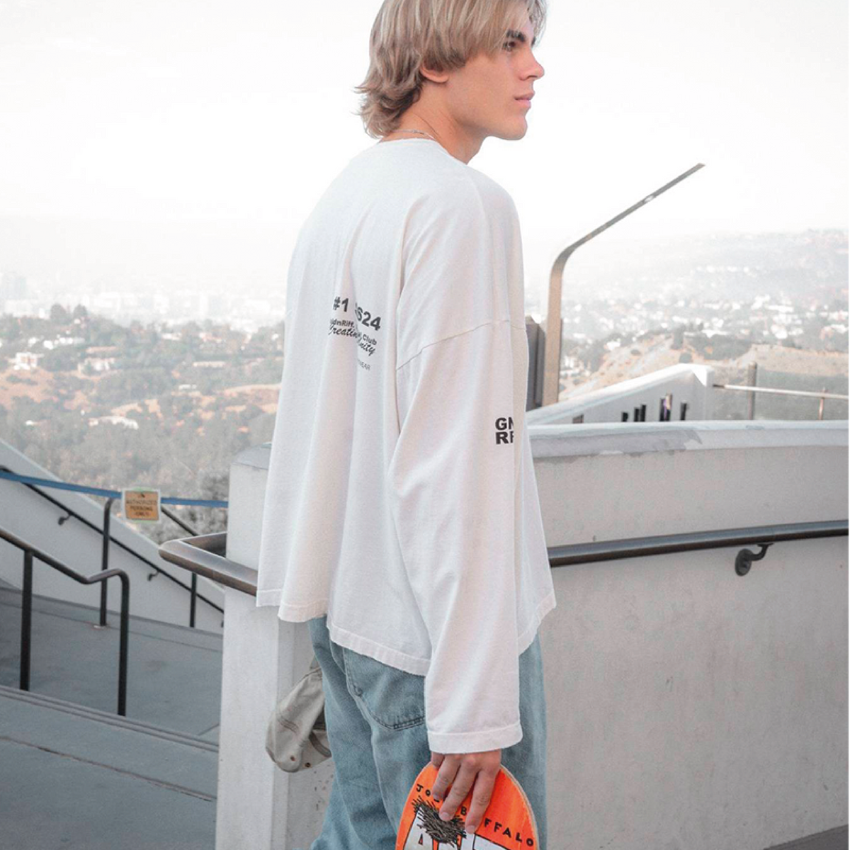 SAND LONG SLEEVE TEE OFF-WHITE