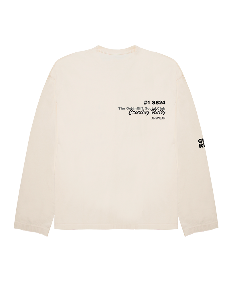 CAMISETA MANGA LARGA BLANCO CREMA SAND