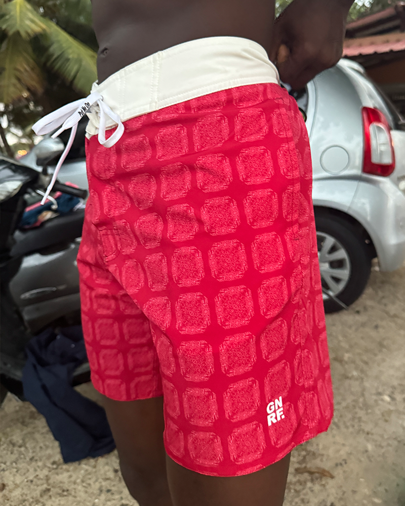 MONACO BOARDSHORT RED